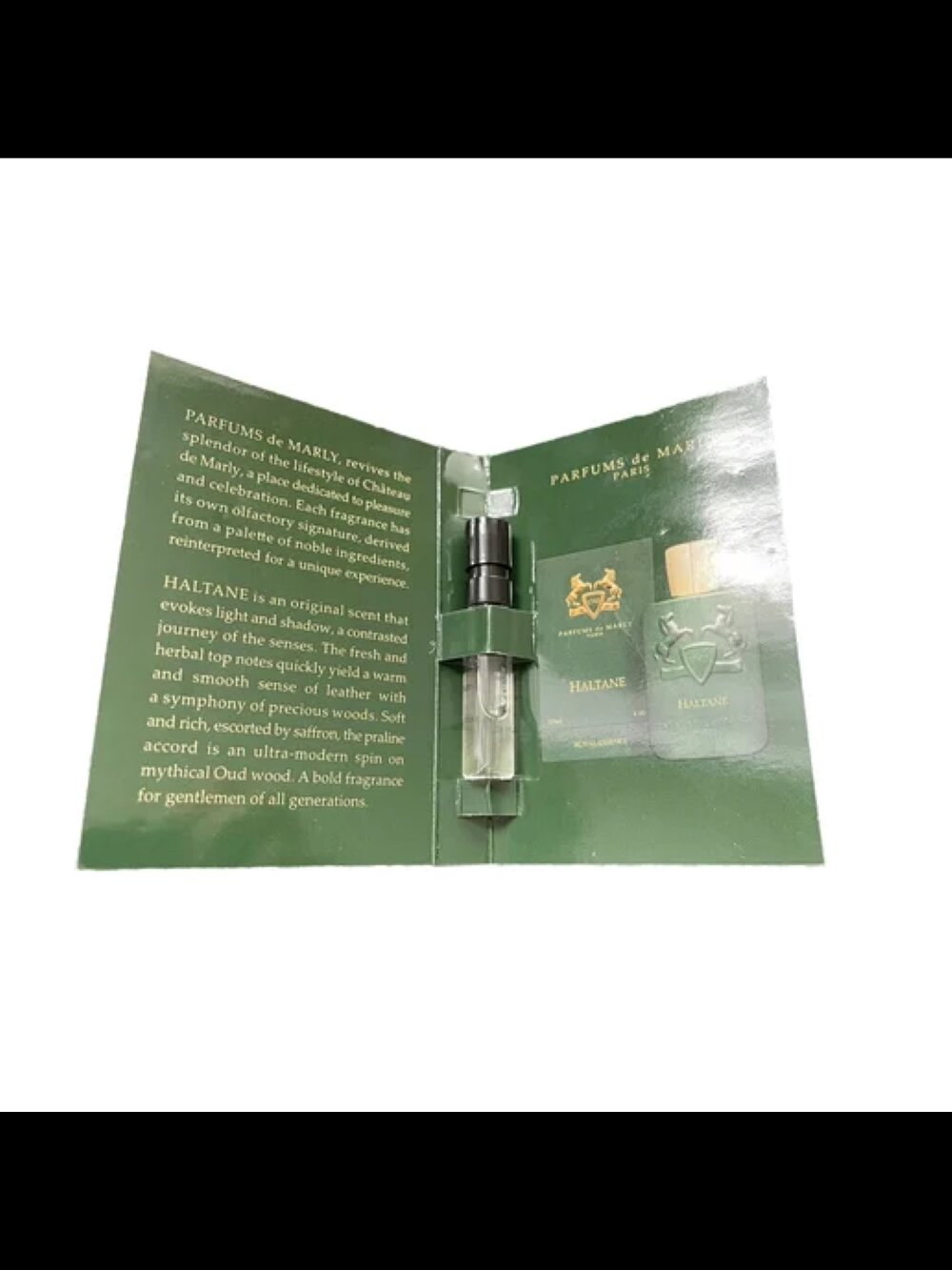 Parfums de Marly "Haltane", элитная парфюмерная вода с древесно-фужерным ароматом для мужчин, 1,5 мл — фото 1
