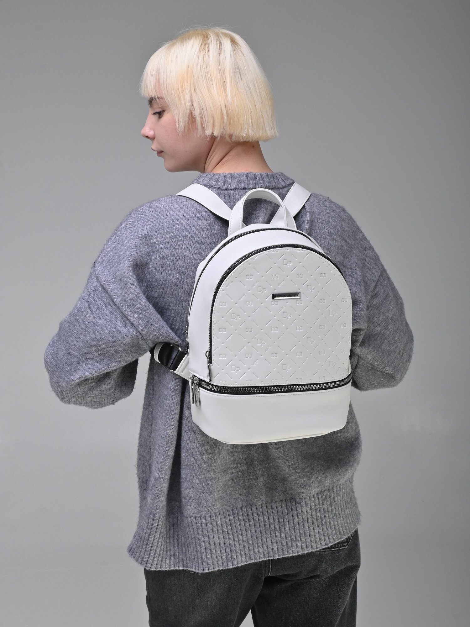 Сумка-рюкзак Daniele Patrici, белый — фото 1