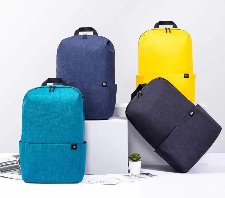 Изображение Оригинальный рюкзак Xiaomi Mi 20 л, сумка для ноутбука с клавиатурой, вместительная Мужская и женская 15,6 дюймовая городская Повседневная красочная спортивная сумка для переноски, Yellow, Унисекс