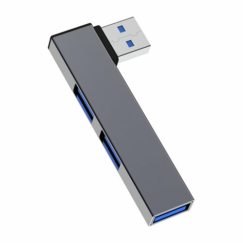 USB-разветвитель с 3-мя портами 1 x USB 30 и 2 x USB 20 цвет серый 590₽