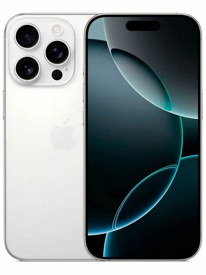 Смартфон Apple iPhone 16 Pro 256GB экран 6.3 2622 x 1206 камера 48МП Белый