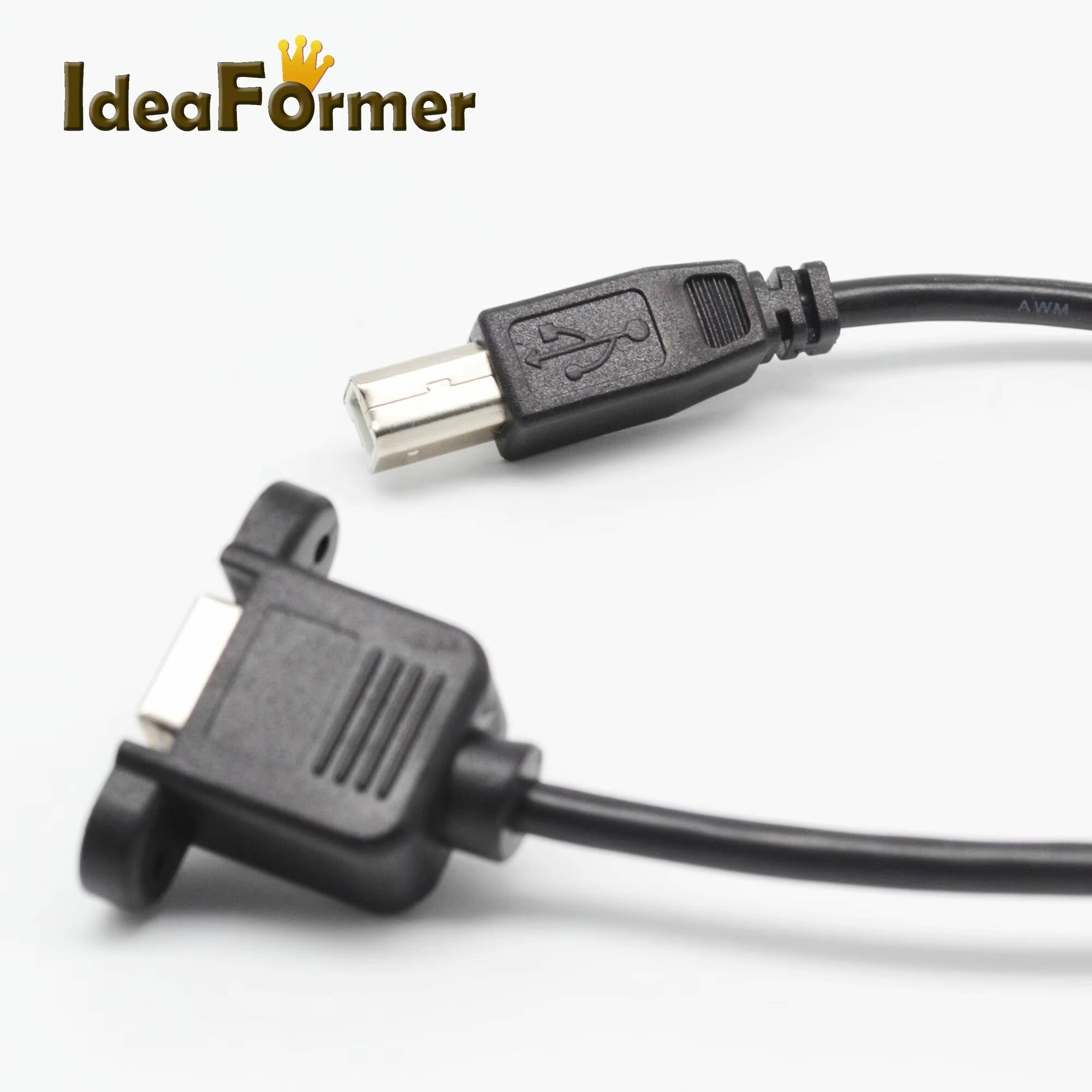 USB 2.0 кабель IdeaFormer BM папа-мама 30 см — фото 1