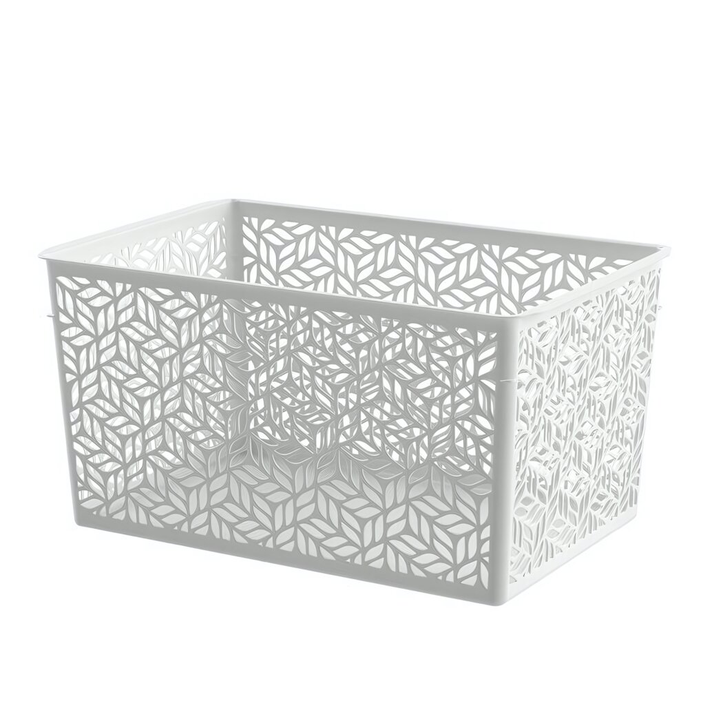 Корзинка пластиковая «Linden» 67л размеры 29x19x15см серый для хранения