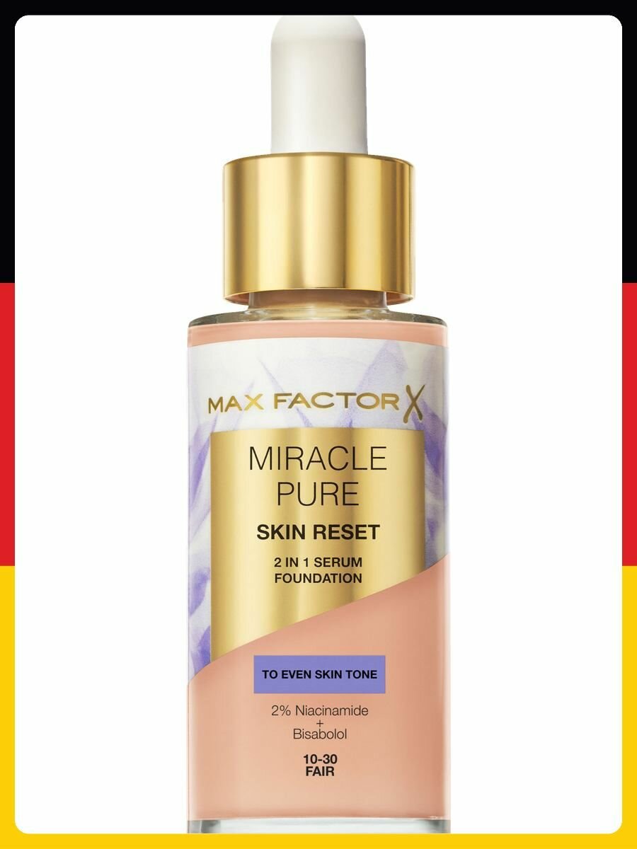 Тональный крем Max Factor Miracle Pure Skin Reset Foundation 10-30 fair