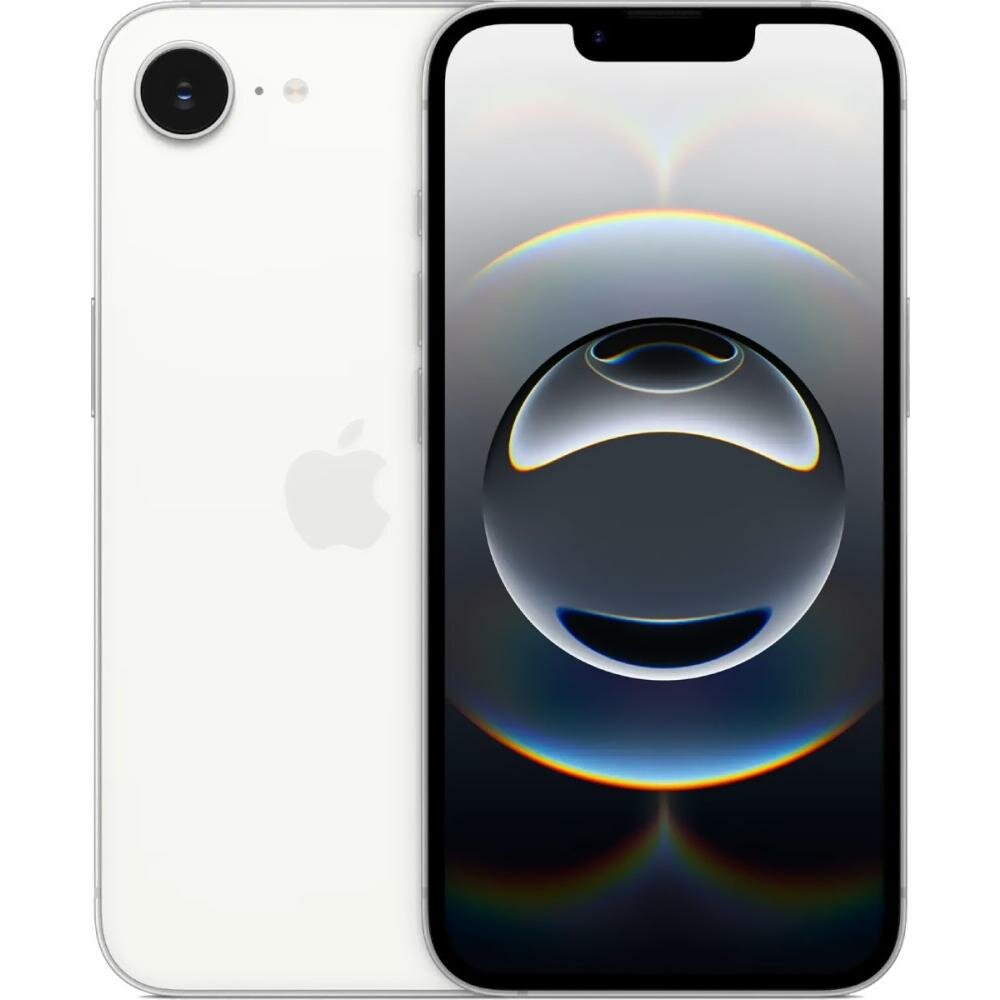 Смартфон Apple iPhone 16e 128Gb (6.1" OLED, nano SIM + eSIM), Белый (без RuStore)