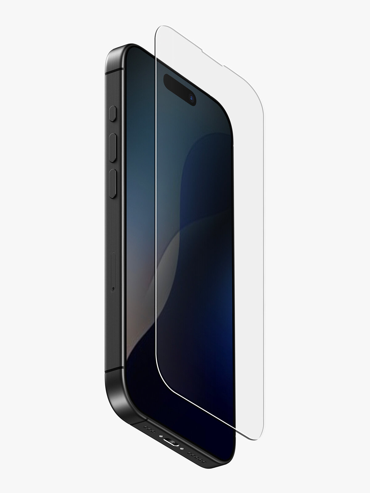 Uniq прозрачное стекло для iPhone 16 Pro, OPTIX Clear (+installer) без рамки — фото 1