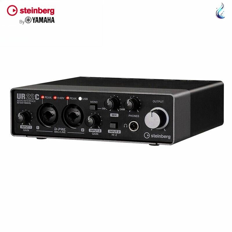 Звуковая карта YAMAHA UR22C Black USB записывать Студия звукозаписи