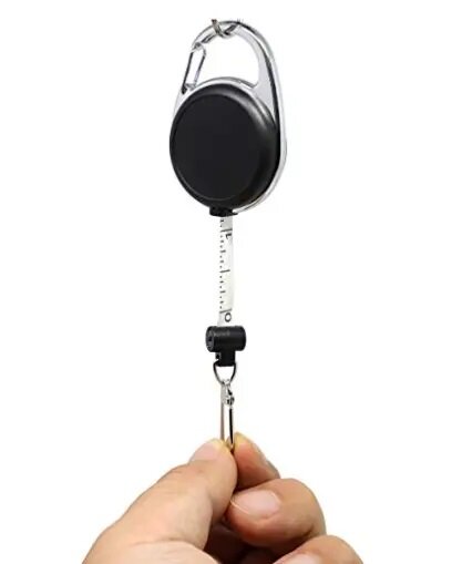 Брелок-карабин Saana, черный/серебристый — фото 1