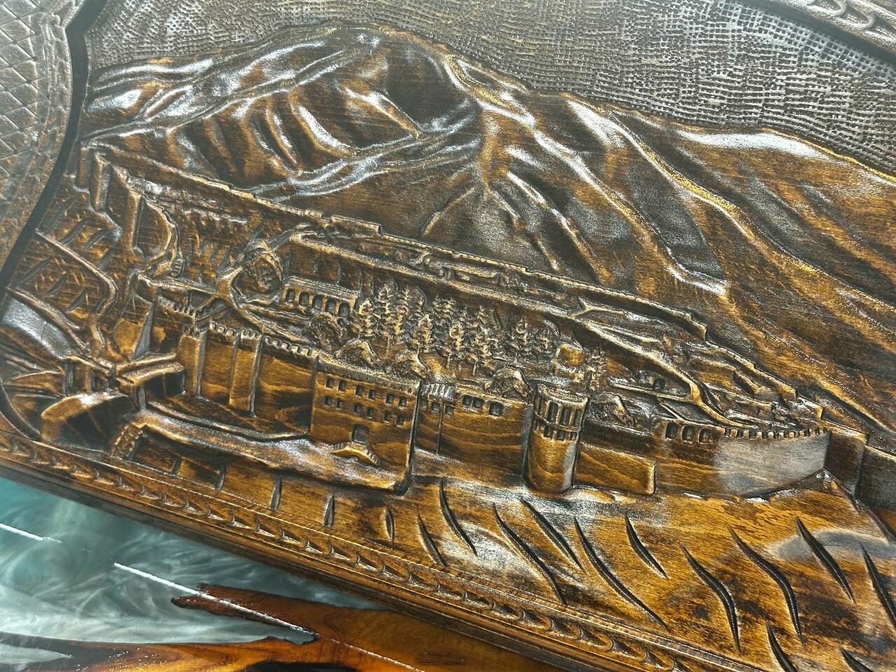 Нарды Handle Brand Дербент, ручная работа, дерево, складные, с сумкой, ручная работа — фото 1