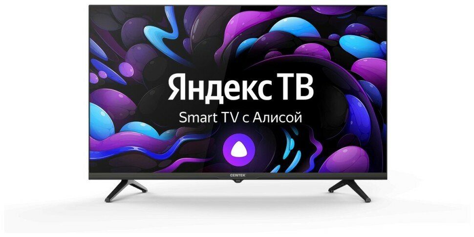24" Телевизор Centek CT-8724 черный 1366x768, HD Ready, 60 Гц, Wi-Fi, Smart TV, Android TV