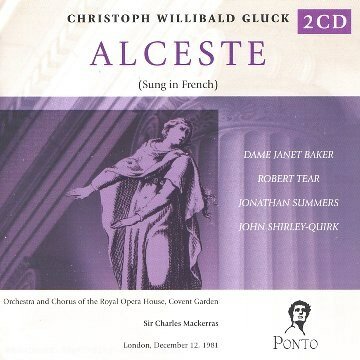 Диск GLUCK: Alceste (Sung in French). / Dame Janet Baker; Robert Tear; Jonathan Summers; John Shirley-Quirk; Royal Opera House, Covent Garden / SirCharles Mackerras (2 CD)