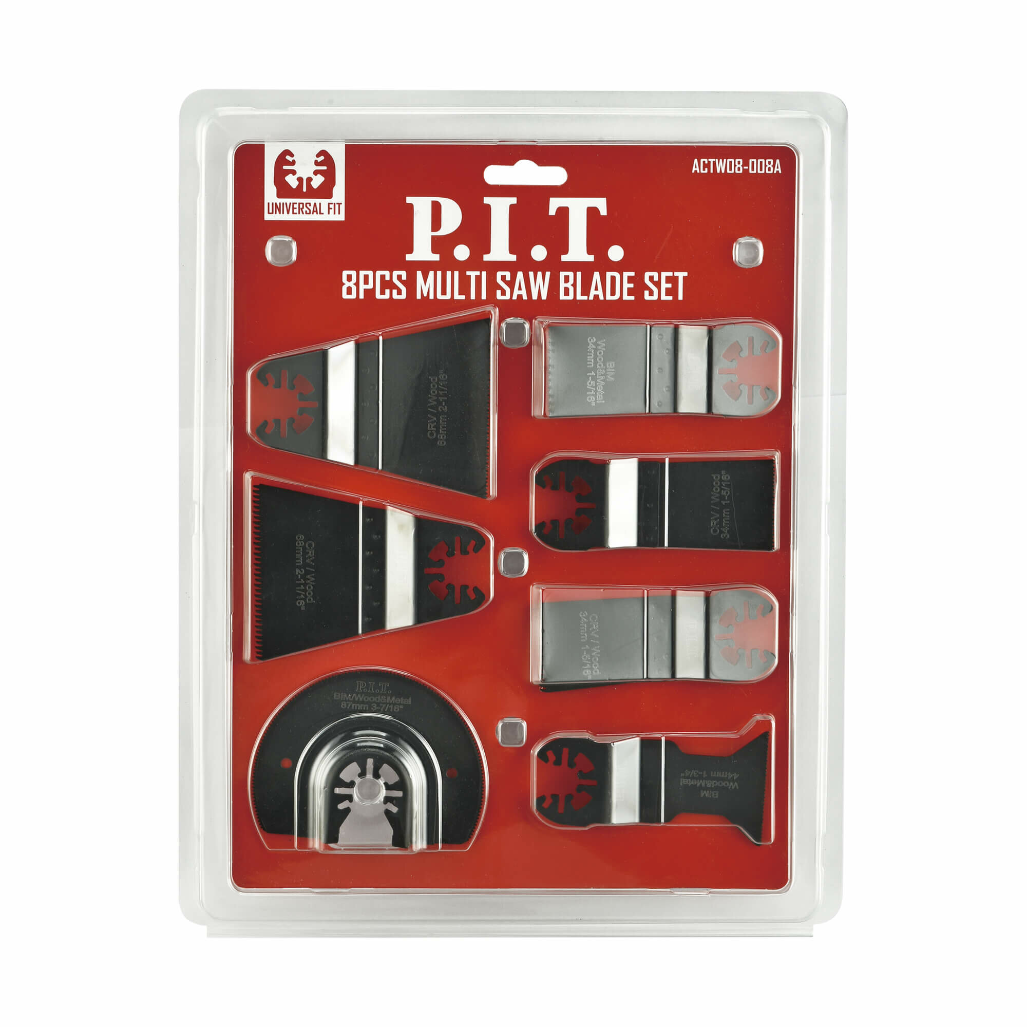 Набор насадок для МФИ P.I.T. 8шт (ACTW08-008A)