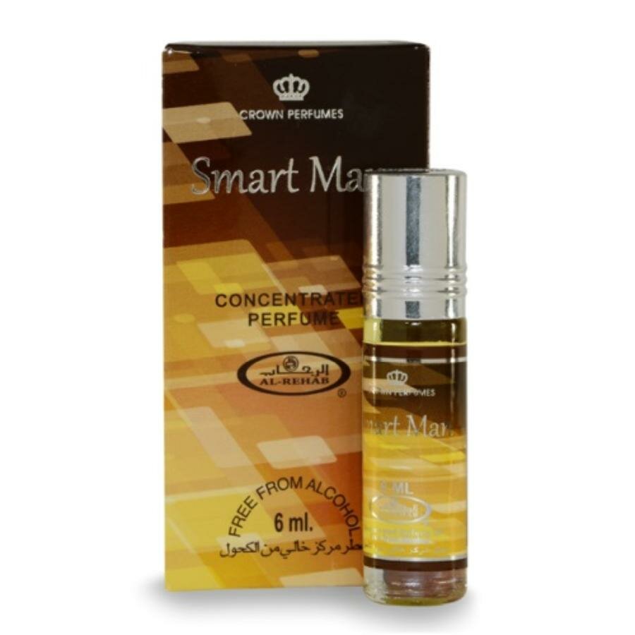 Al-Rehab Concentrated Perfume SMART MAN (Мужские масляные арабские духи смарт МЭН, Аль-Рехаб), 6 мл.