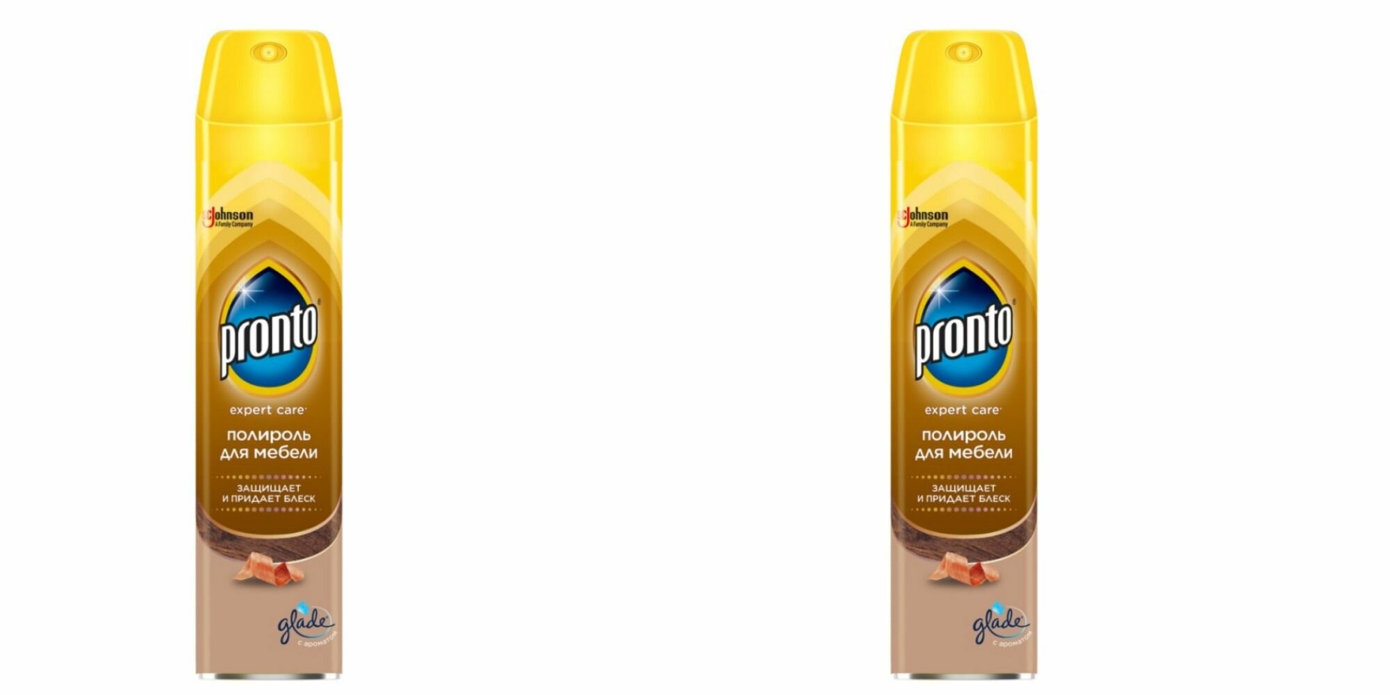 Pronto полироль для мебели защищает и придает блеск 250 мл 2 шт