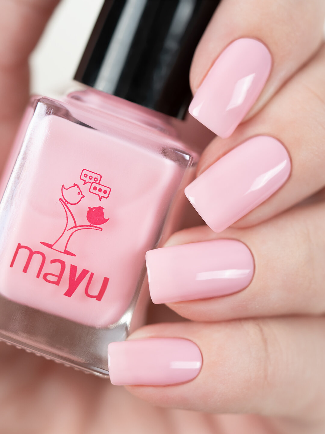 Masura Лак для ногтей MAYU Тон015 Adorable светлорозовый 12 мл