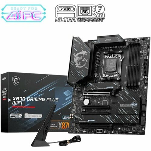 Материнская плата Msi X870 GAMING PLUS WIFI (AM5, ATX)