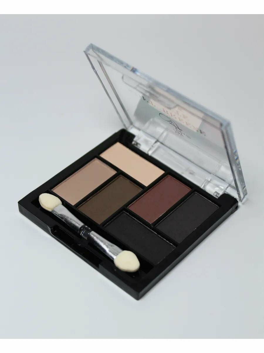 Тени для век FFleur "Soft Breeze Palette" EP06, 6 тонов с аппликатором, 6,5 г, оттенок 3 — фото 1