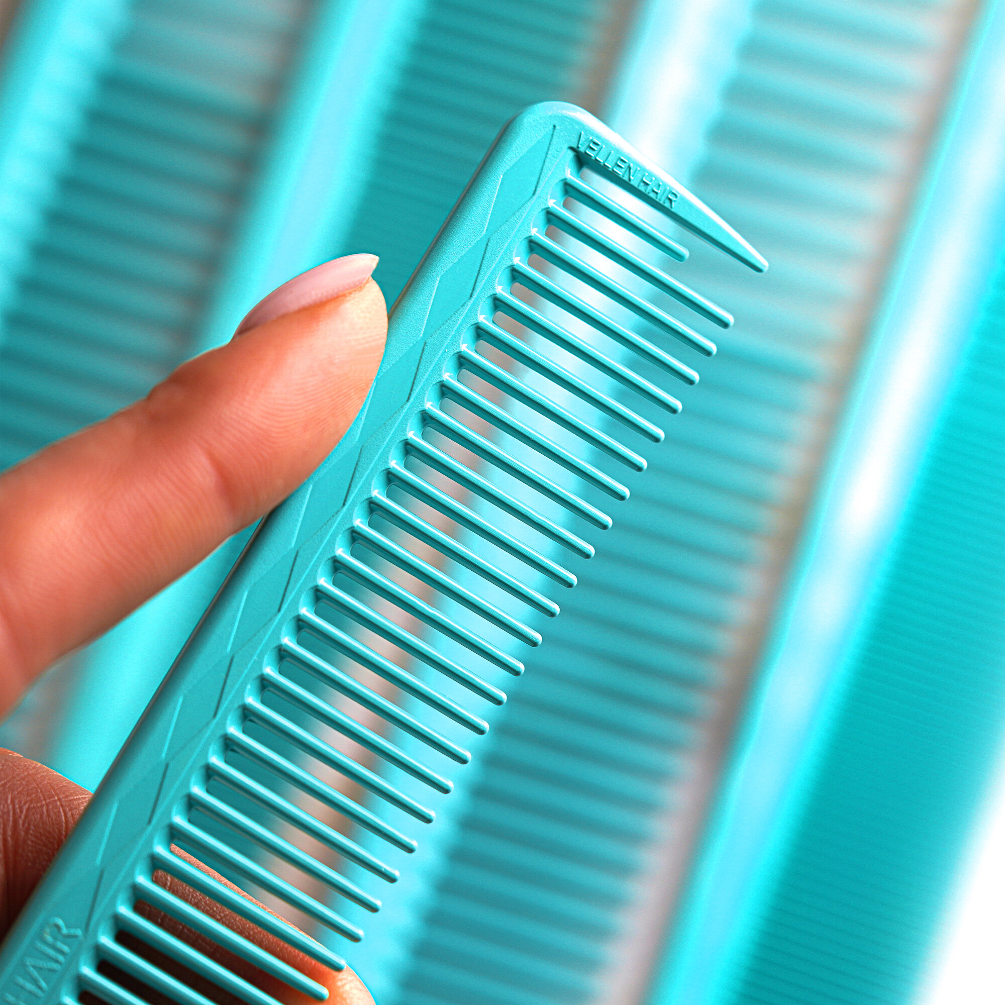 Набор парикмахерских расчесок для стрижки волос - 5 размеров — фото 1