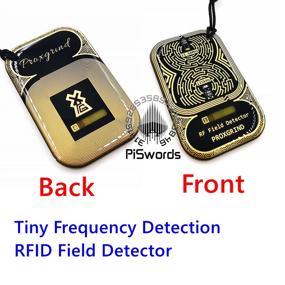 Крошечная карта обнаружения частоты Proxgrind RFID-детектор поля, брелок для мобильного телефона, подвеска IC ID, контроль доступа, тестирование считывающей головки, Оранжевый