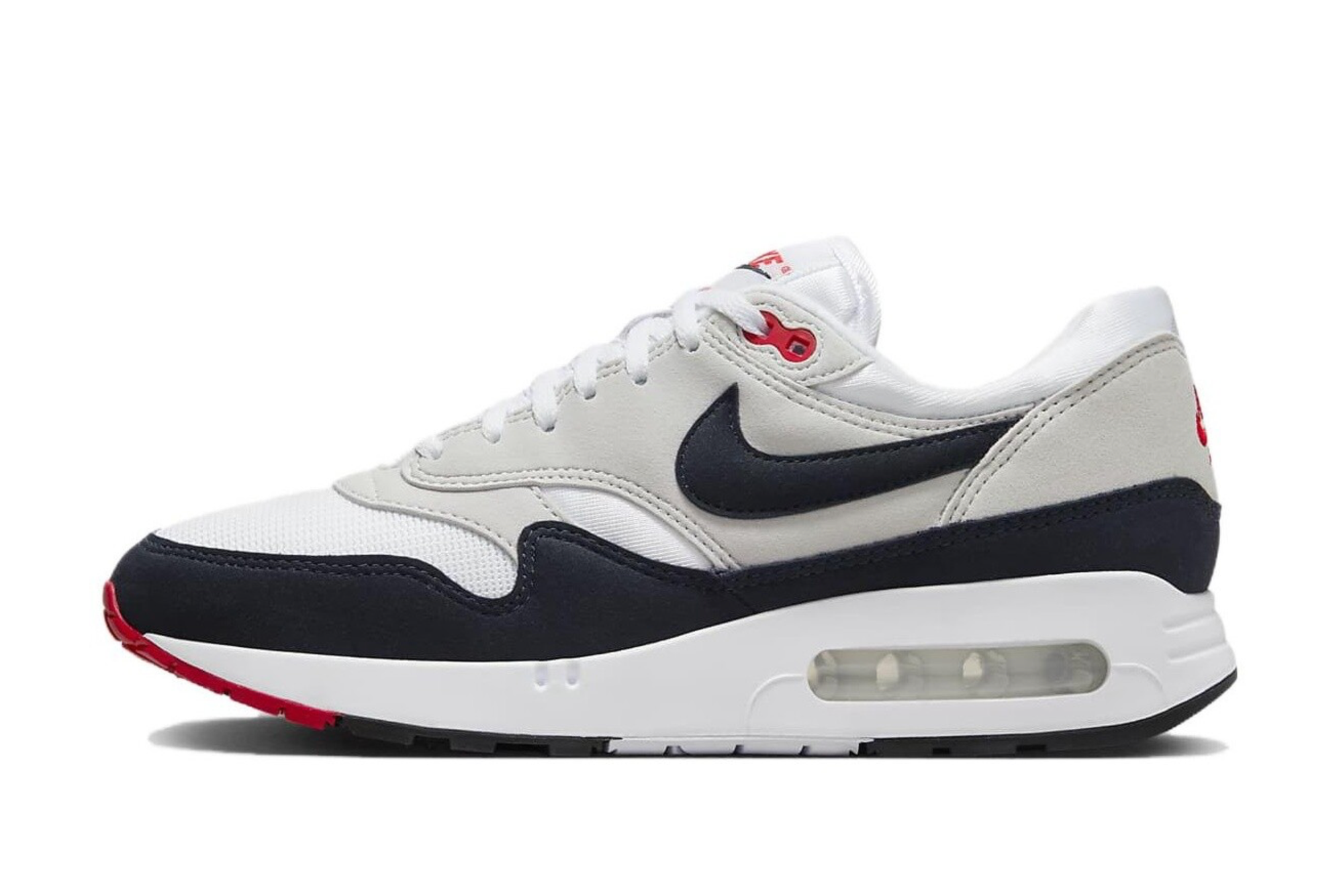 Кроссовки NIKE Air Max 1 '86 OG, размер 9 US / 8 UK /42.5 EUR / 27 CM, белый/серый/черный