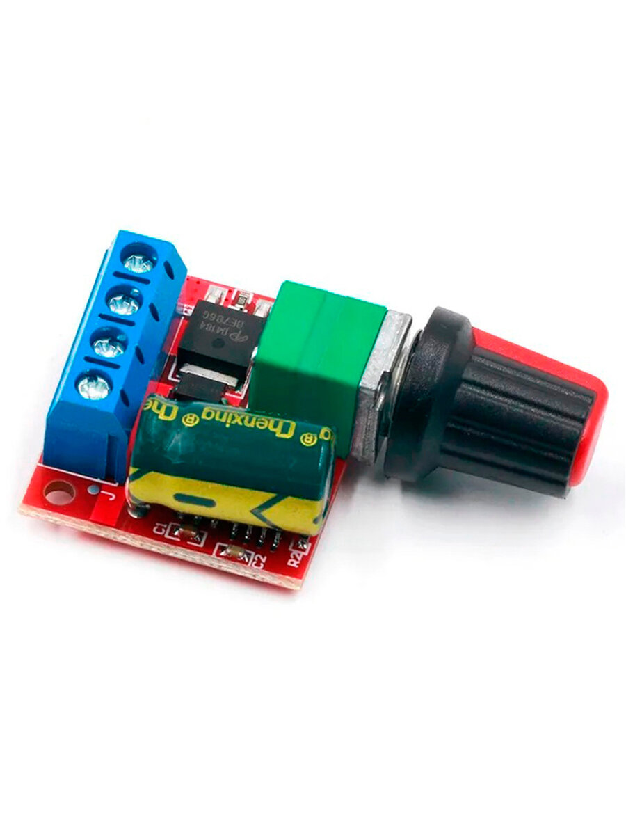 ШИМ регулятор скорости двигателя управление скоростью DC 45-35V 5A 90W PWM