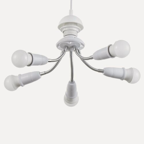 Изображение товара Светильник "Синди пента" Е27/(5хЕ27) 15Вт белый 8х8х22см BayerLux