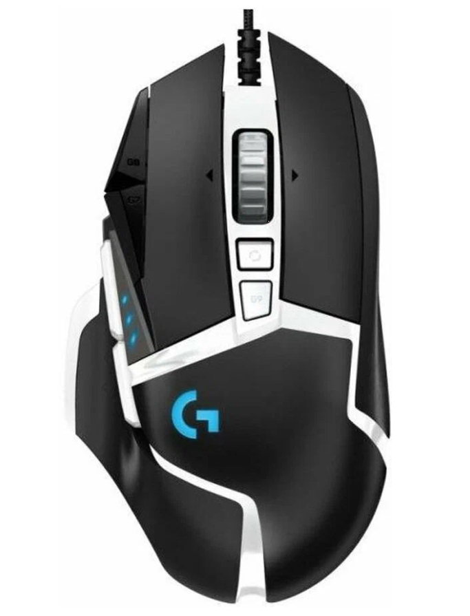Мышь Logitech G502 SE HERO черный/белый лазерная 16000dpi USB 11but (910-005732)