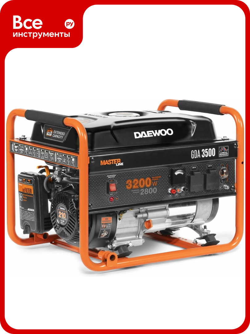 Бензиновый генератор DAEWOO GDA 3500