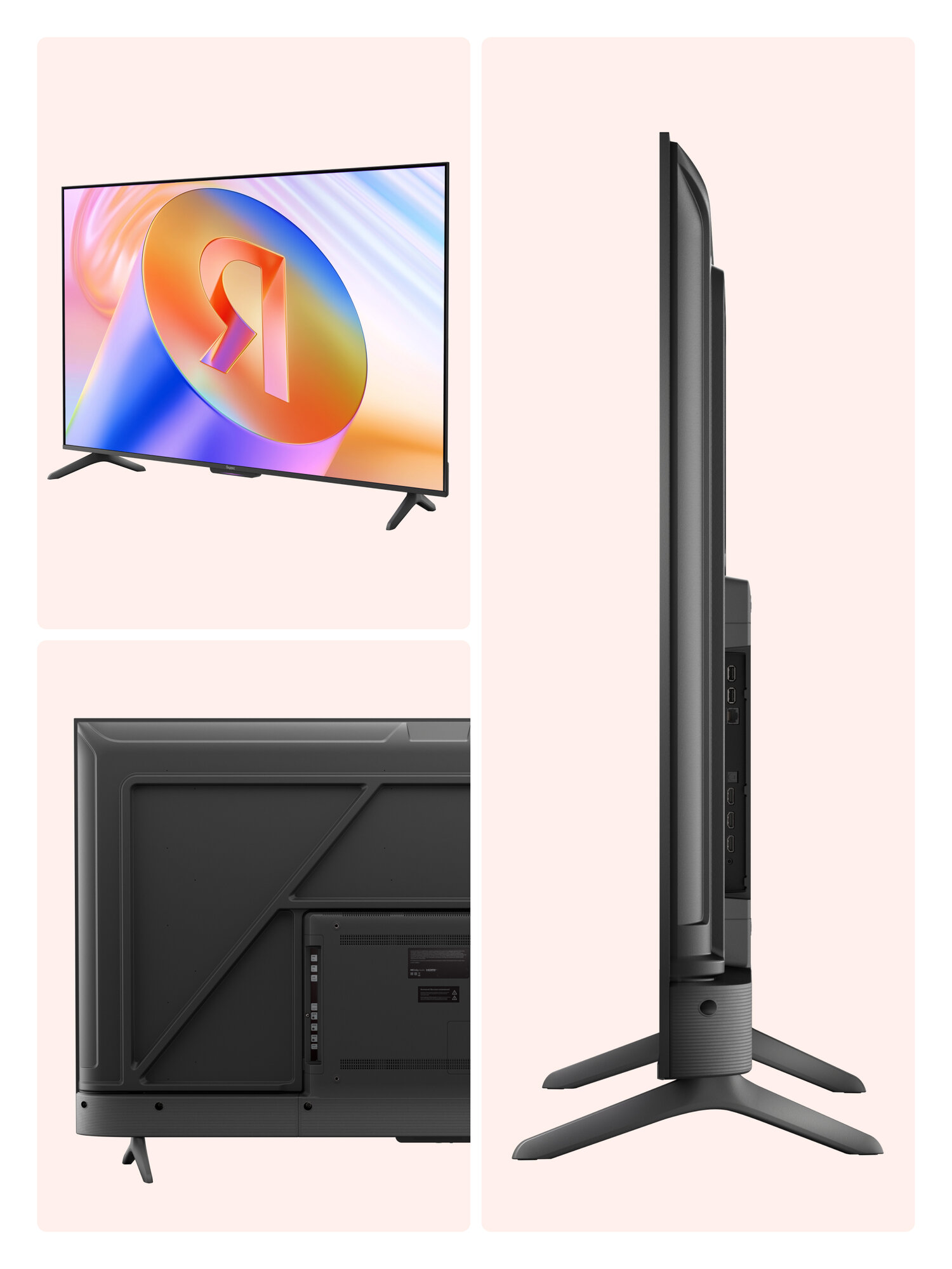 Телевизор Яндекс ТВ Станция Бейсик с Алисой на YaGPT 65“ 4K UHD, LED — фото 1