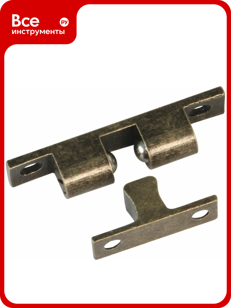 Роликовая защелка Amig латунь антик 14 A