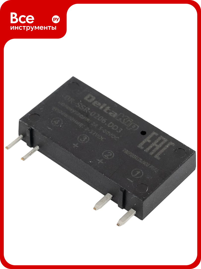 Твердотельное однофазное реле DELTAKIP DK-SSR-0206. DD3 DK-F0000026.1