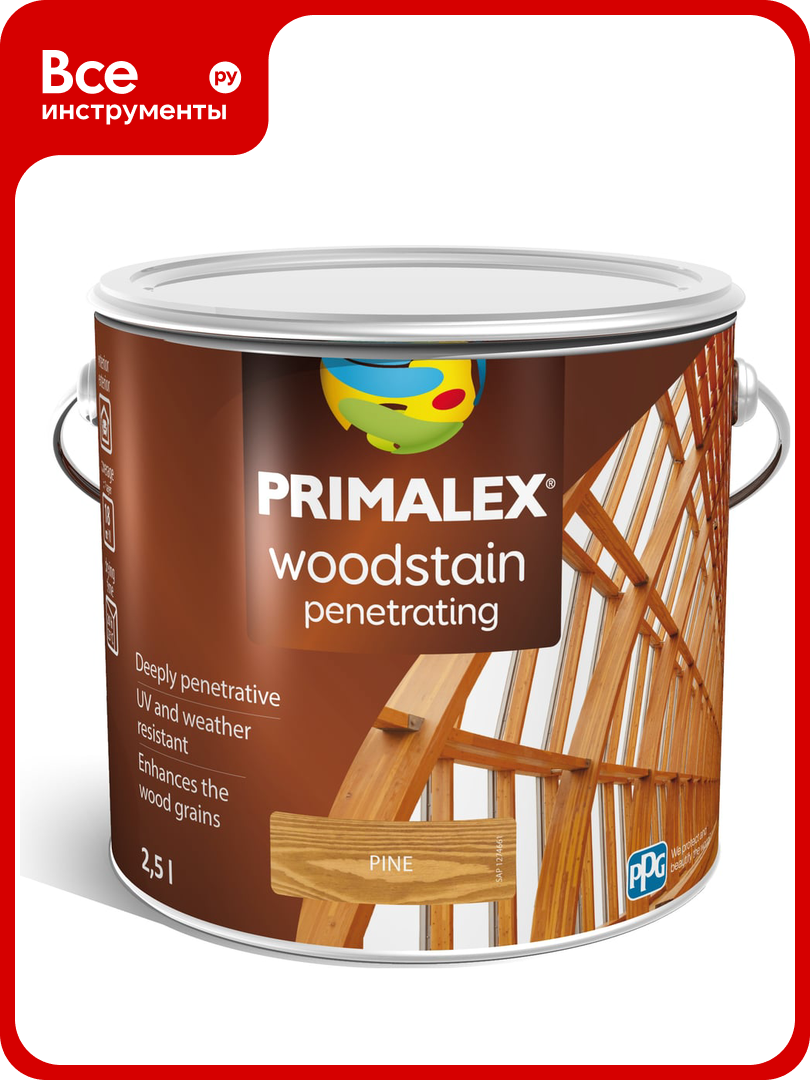 Пропитка PRIMALEX Woodstain Penetrating сосна  2 5л 399252