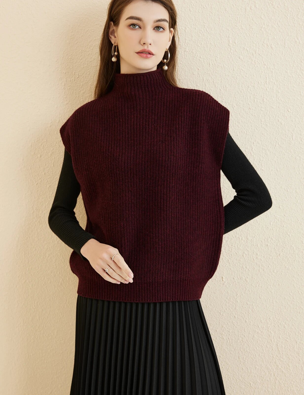 Жилет Longming размер S бордовый