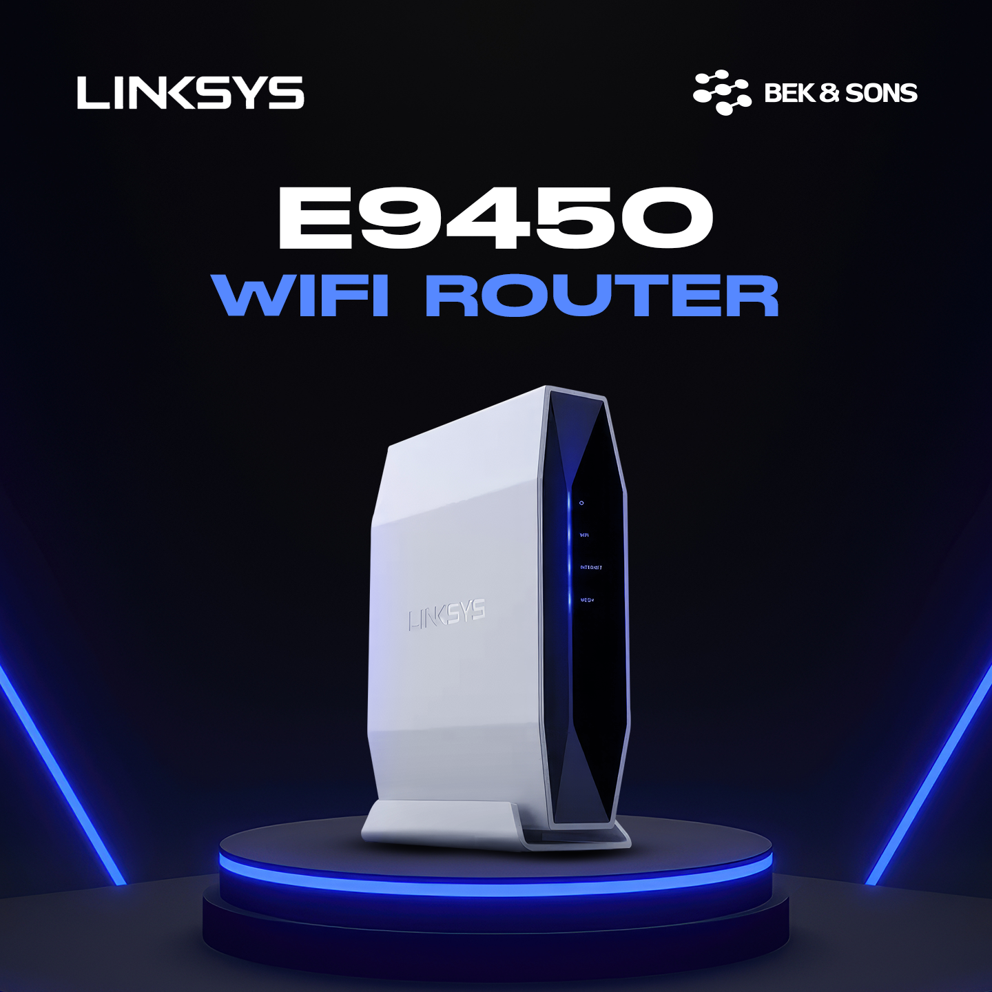 WiFi-роутер Linksys E9450, скорость до 3 Гб/с, поддержка 2.4/5 ГГц