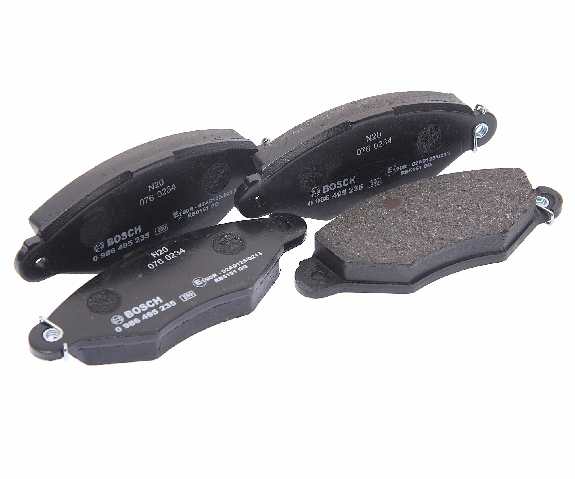 Колодки тормозные передние (4шт.) Bosch Арт.0986495235 / RENAULT Kangoo (97-09)