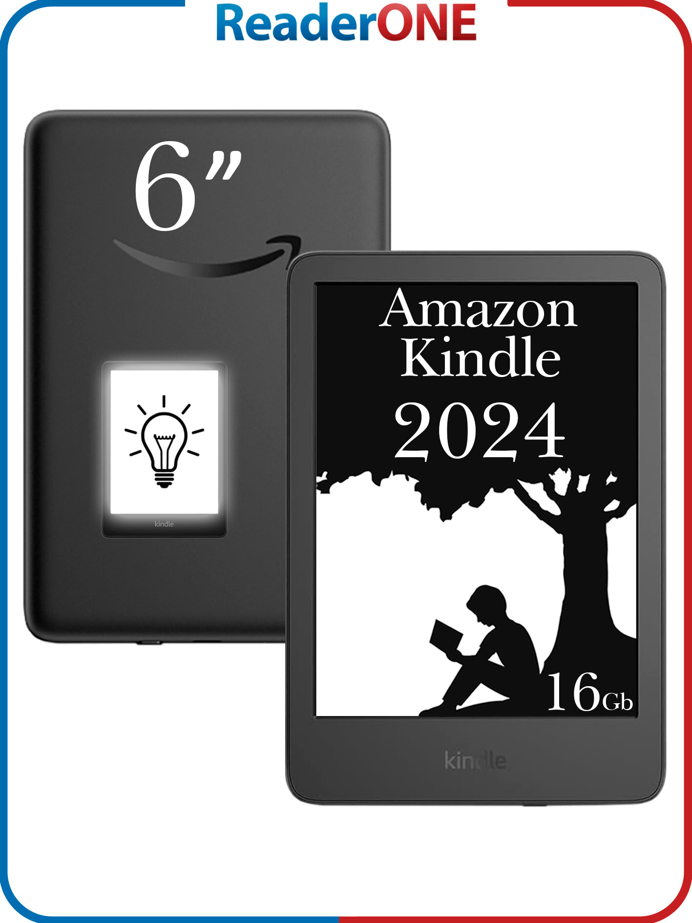 Электронная книга Amazon Kindle 11 6" 16Gb 2024 Wi-Fi подсветка Special Offer чёрная