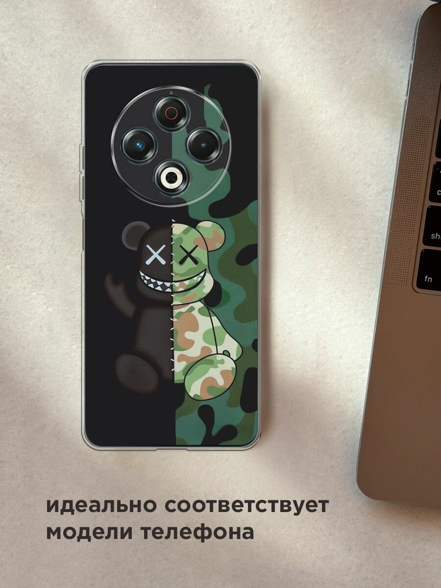 Чехол на Tecno Spark 30 / Текно Спарк 30 с принтом "KAWS 23 февраля 1" — фото 1