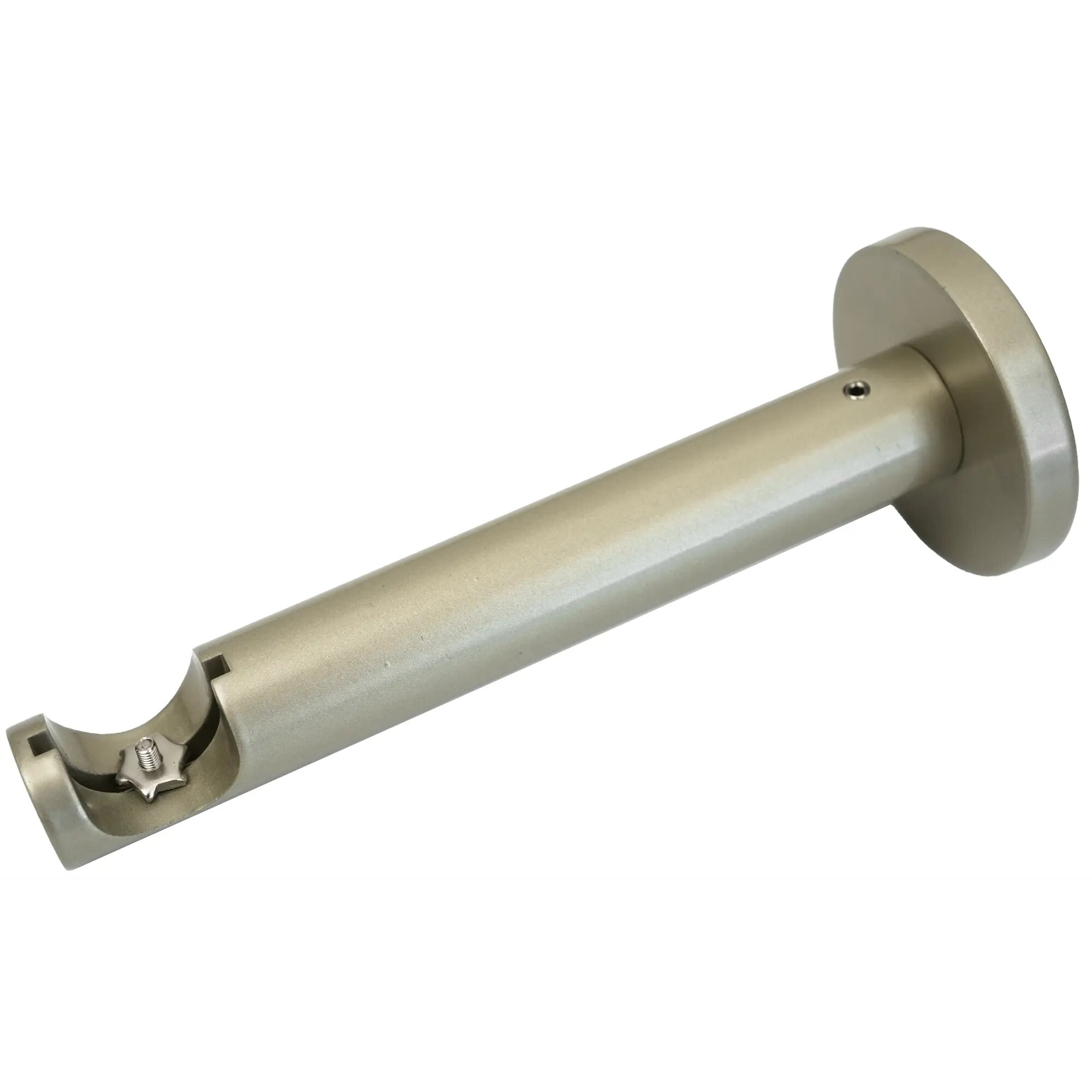 Кронштейн для штанги со сверлением алюминий цвет серебро 2 см