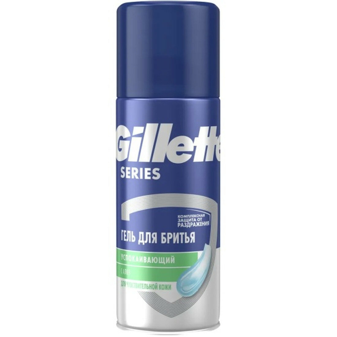 Гель для бритья Gillette Series успокаивающий, с алоэ, 75 мл