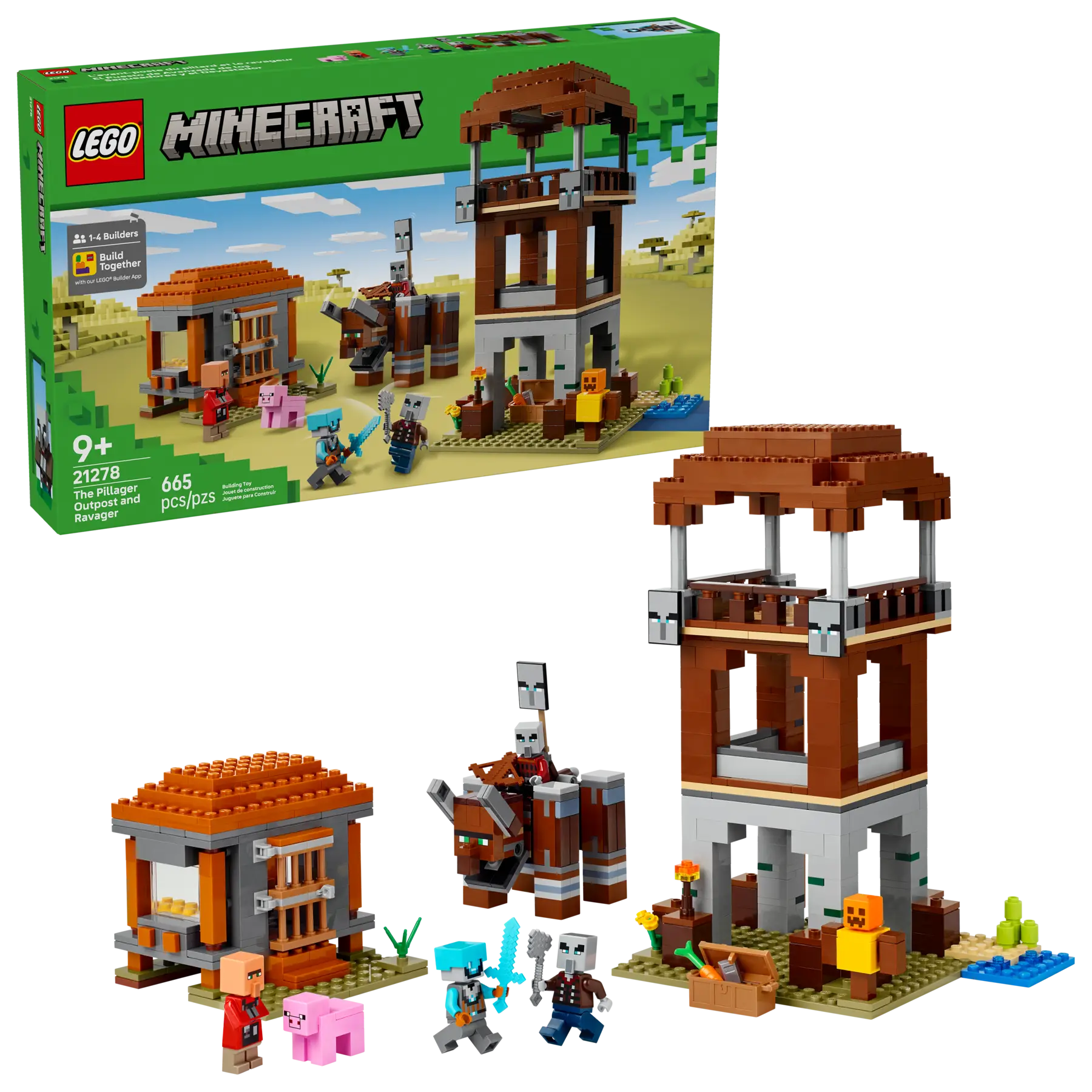 Конструктор LEGO Minecraft 21278 Аванпост мародёров, 665 дет. — фото 1
