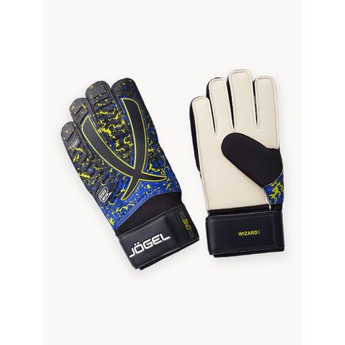 Перчатки вратарские Jögel ONE Wizard AL3 Flat, цвет черный, размер 8