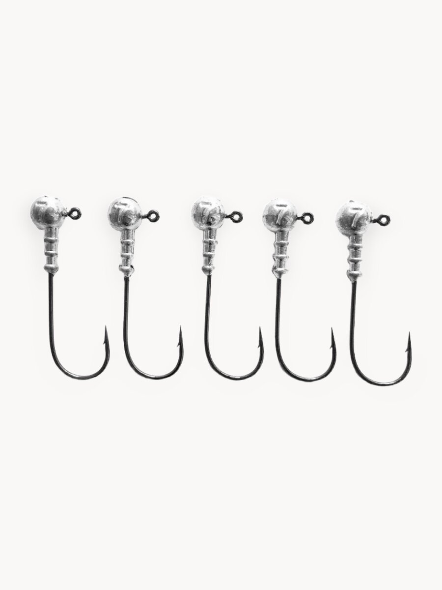 Набор грузил для рыбалки Джиг-головка (Крючок №3/0) 7 гр(5шт)