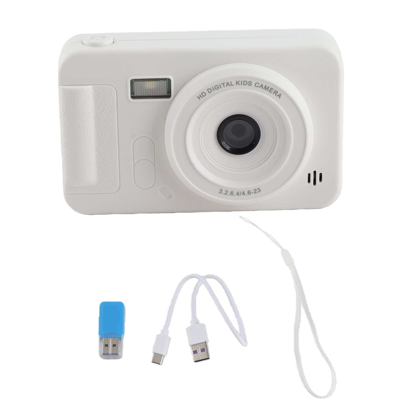 40MP цифровая камера 1080P HD Двойная запись с 8x зумом Автофокус Портативная компактная камера белая