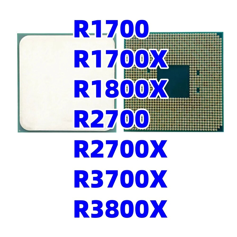 Используемые процессоры AMD 3800X/3700X/2700X/2700/1800X/1700X/1700, R7-3800X