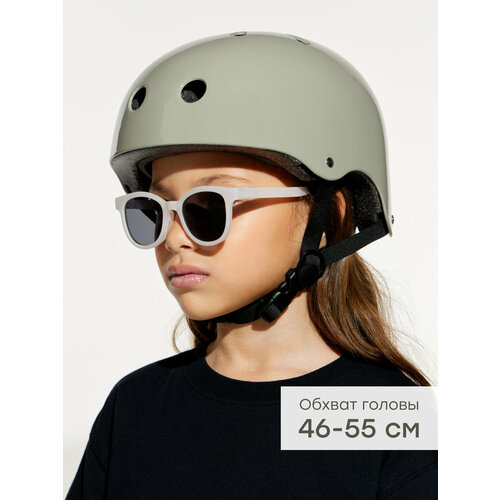 50018, Шлем детский регулируемый, Happy Baby DRIFTER, шлем защитный, оливковый