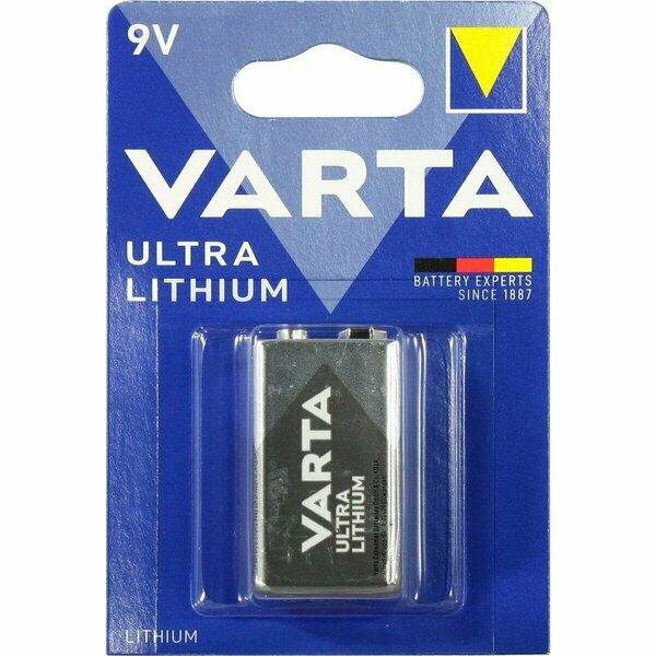 Батарейка VARTA ULTRA Lithium 9V Крона — фото 1