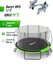 Батут каркасный UNIX Line UFO 12 ft Green, диаметр 366 см, до 150...