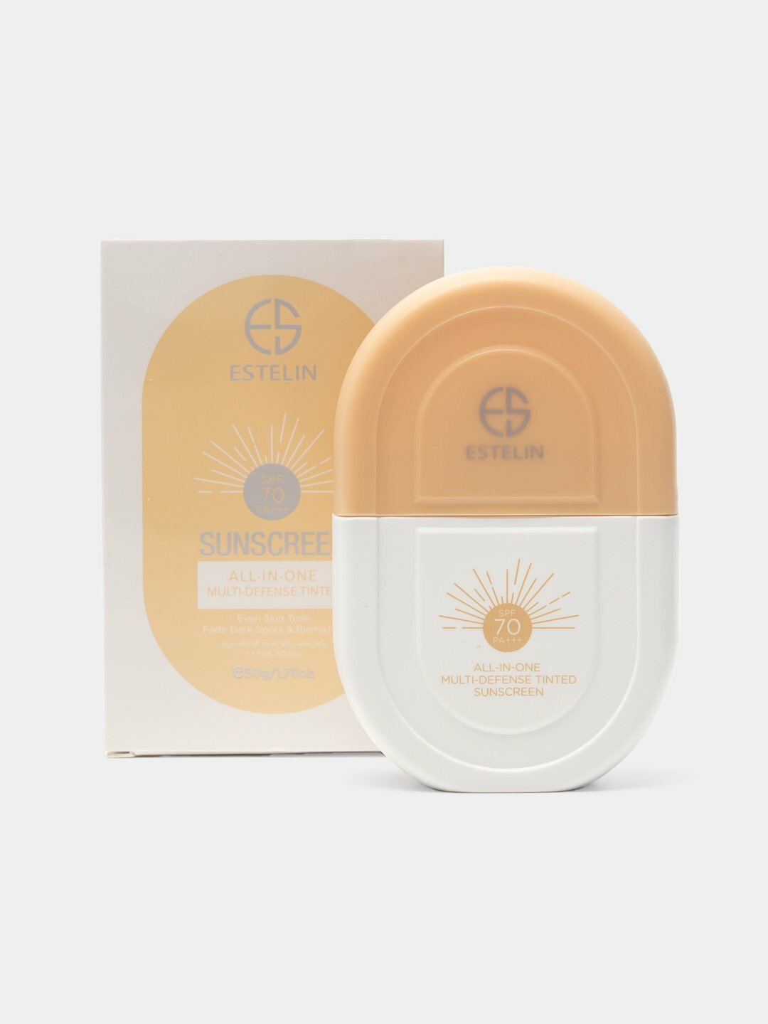 Крем солнцезащитный Estelin, увлажняющий, водостойкий, SPF 100, 80 PA+++, 100 г