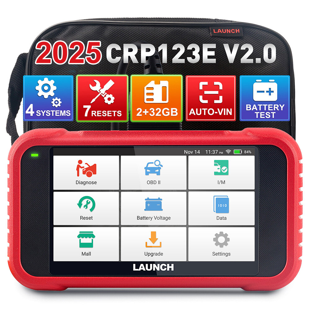 Сканер LAUNCH CRP123E V2.0, для диагностики автомобилей, OBD2, ABS, SRS, Engine, AT, Full OBD2