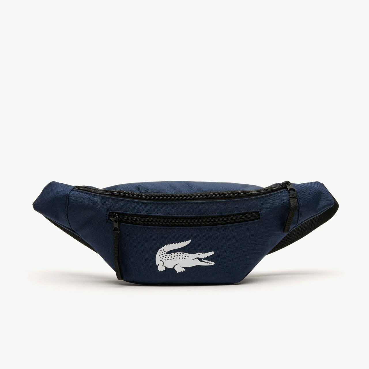Сумка поясная LACOSTE, фактура гладкая, темно-синий